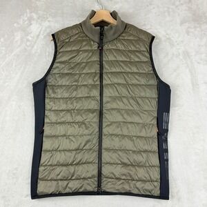 Bogner Fire + Ice Vest Men M /40 Olive Green Black Puffer Tec Down Lightweight